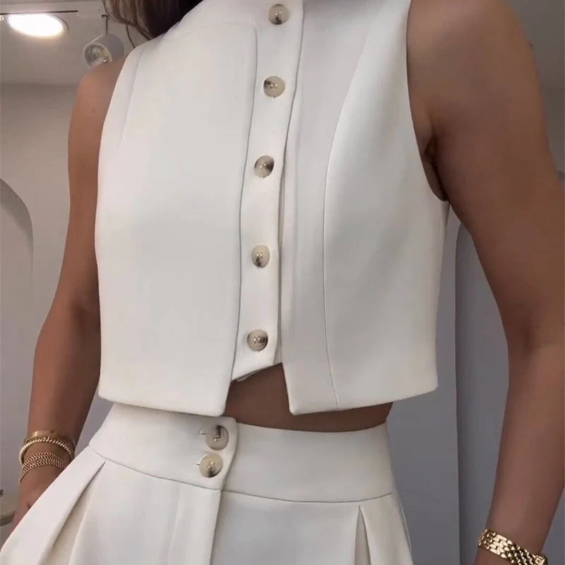 Chic Sleeveless Comfort Suit - Trend Junction