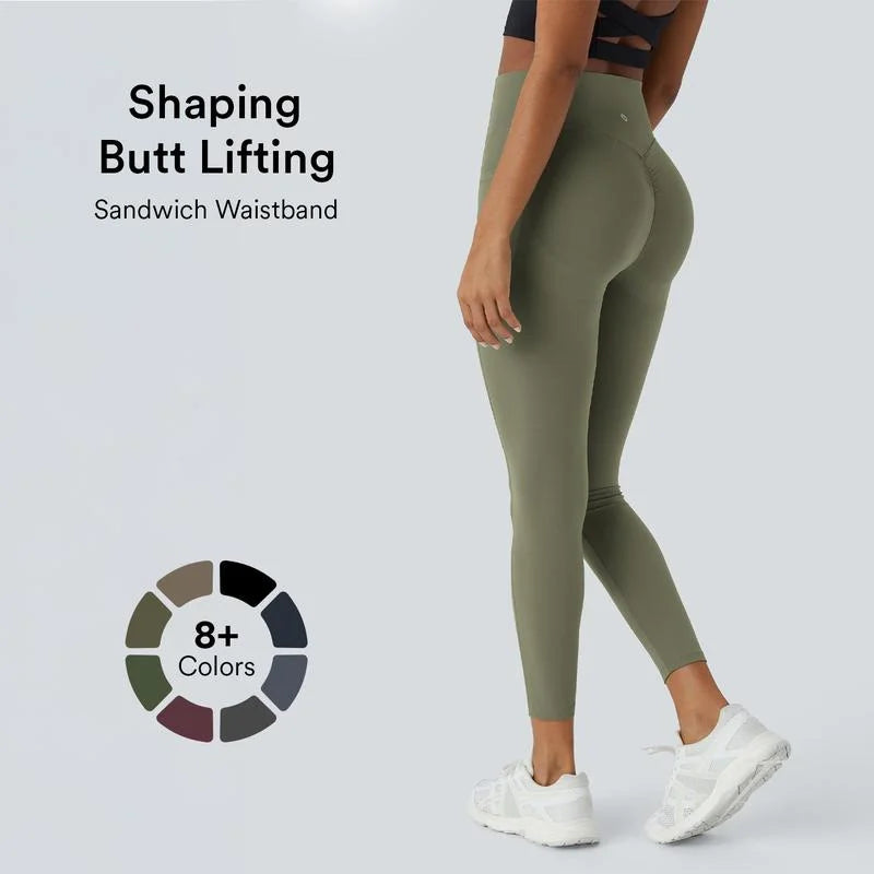 High-Waisted Butt Lifting Leggings – Tummy Control & Pockets - Trend Junction 
