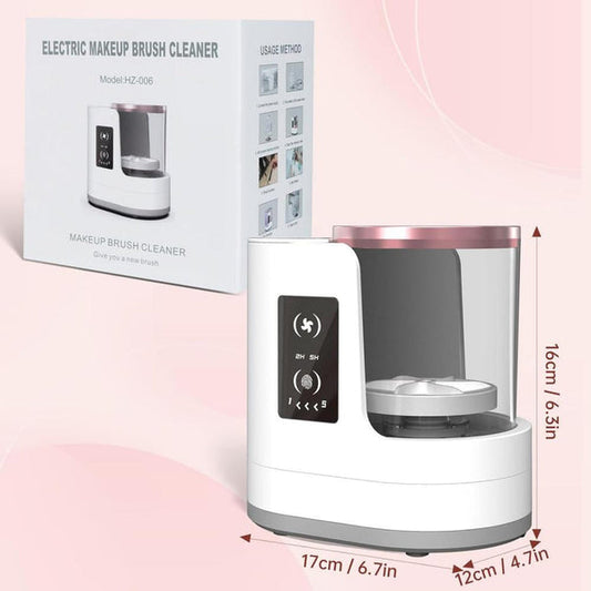 Electric Makeup Brush Cleaner and Dryer – Deep Clean Cosmetic Brushes in Seconds – Automatic Spin Cleaner for All Brush Sizes