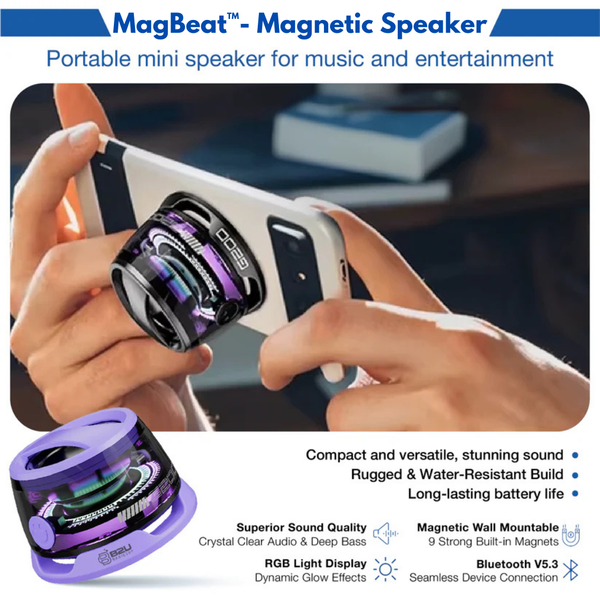 RGB Waterproof Magnetic Speaker - Trend Junction 