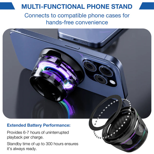 RGB Waterproof Magnetic Speaker - Trend Junction 