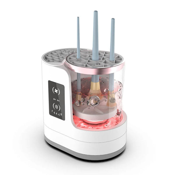 Electric Makeup Brush Cleaner and Dryer – Deep Clean Cosmetic Brushes in Seconds – Automatic Spin Cleaner for All Brush Sizes