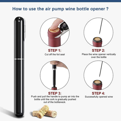 Air Pressure Wine Opener - Trend Junction 
