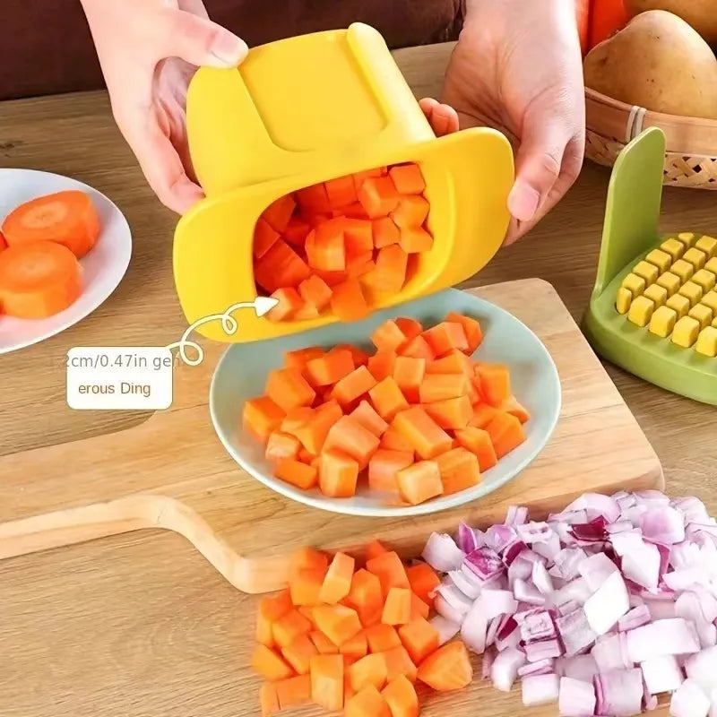 2-in-1 Vegetable Chopper Dicing & Slitting - Trend Junction 