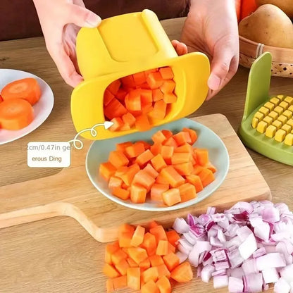 2-in-1 Vegetable Chopper Dicing & Slitting - Trend Junction 