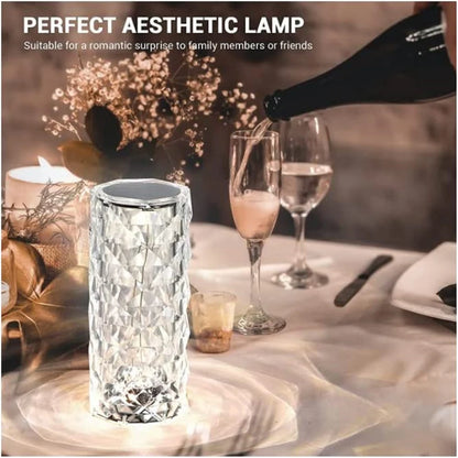 Touching Control Rose Crystal Lamp - Trend Junction 