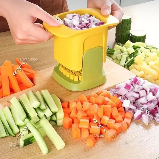 2-in-1 Vegetable Chopper Dicing & Slitting - Trend Junction 