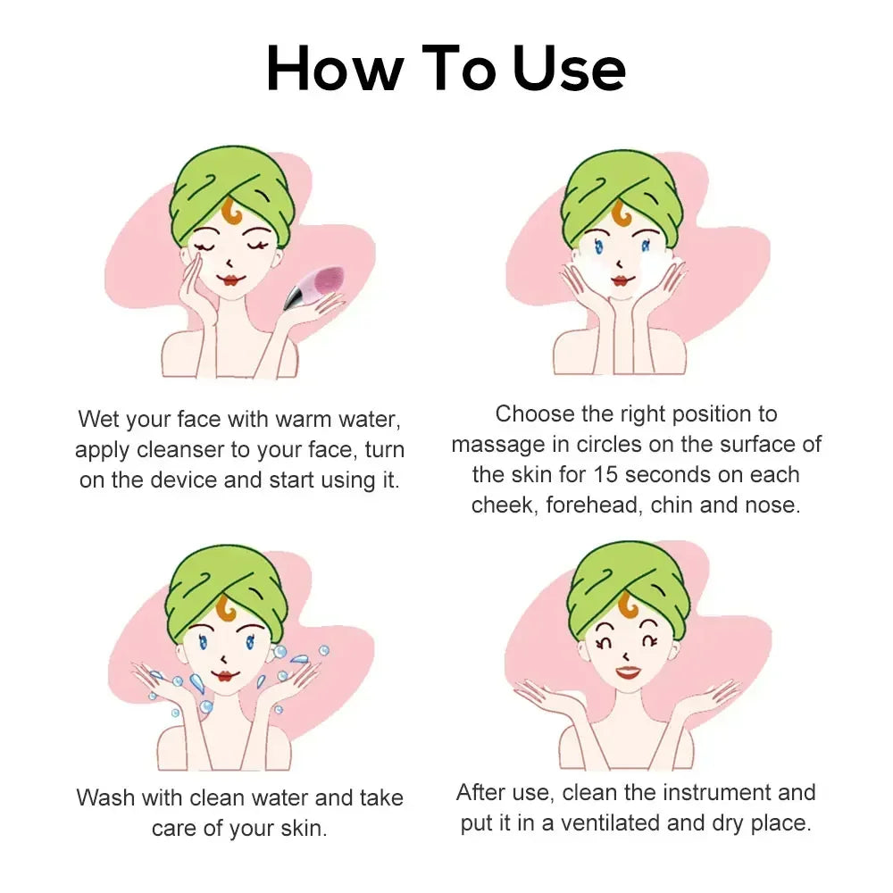 Mini Electric Facial Cleansing Brush - Trend Junction 