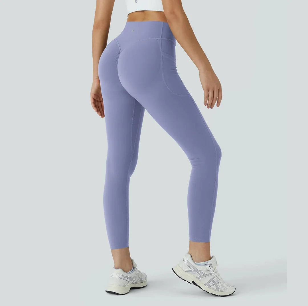 High-Waisted Butt Lifting Leggings – Tummy Control & Pockets - Trend Junction 