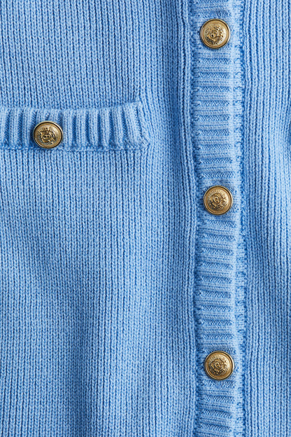 Knit button-front dress - Trend Junction 