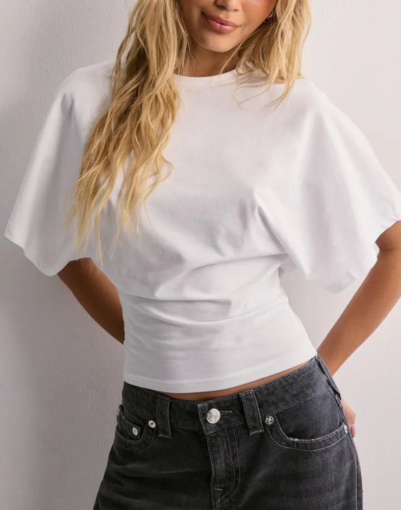 Cloudform™ Wide Sleeve Tee – Comfortable, Stylish Women's Top | Trendy Loose Fit Shirt for Everyday Wear