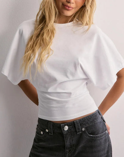 Cloudform™ Wide Sleeve Tee – Comfortable, Stylish Women's Top | Trendy Loose Fit Shirt for Everyday Wear