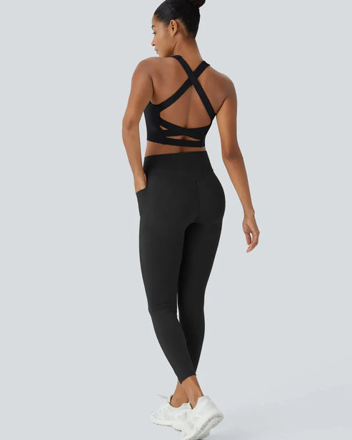 High-Waisted Butt Lifting Leggings – Tummy Control & Pockets - Trend Junction 